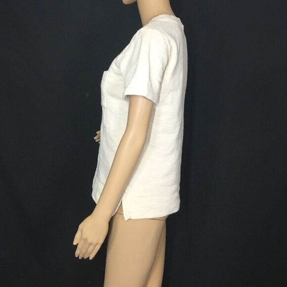 J. Crew Thick Knit Cotton Pocket Tee (UC11) - Picture 2 of 6